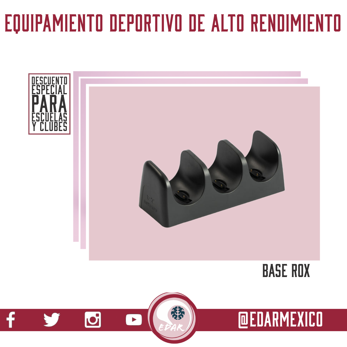 A-CHAMPS BASE CARGADOR ROX PARA 3 LUCES