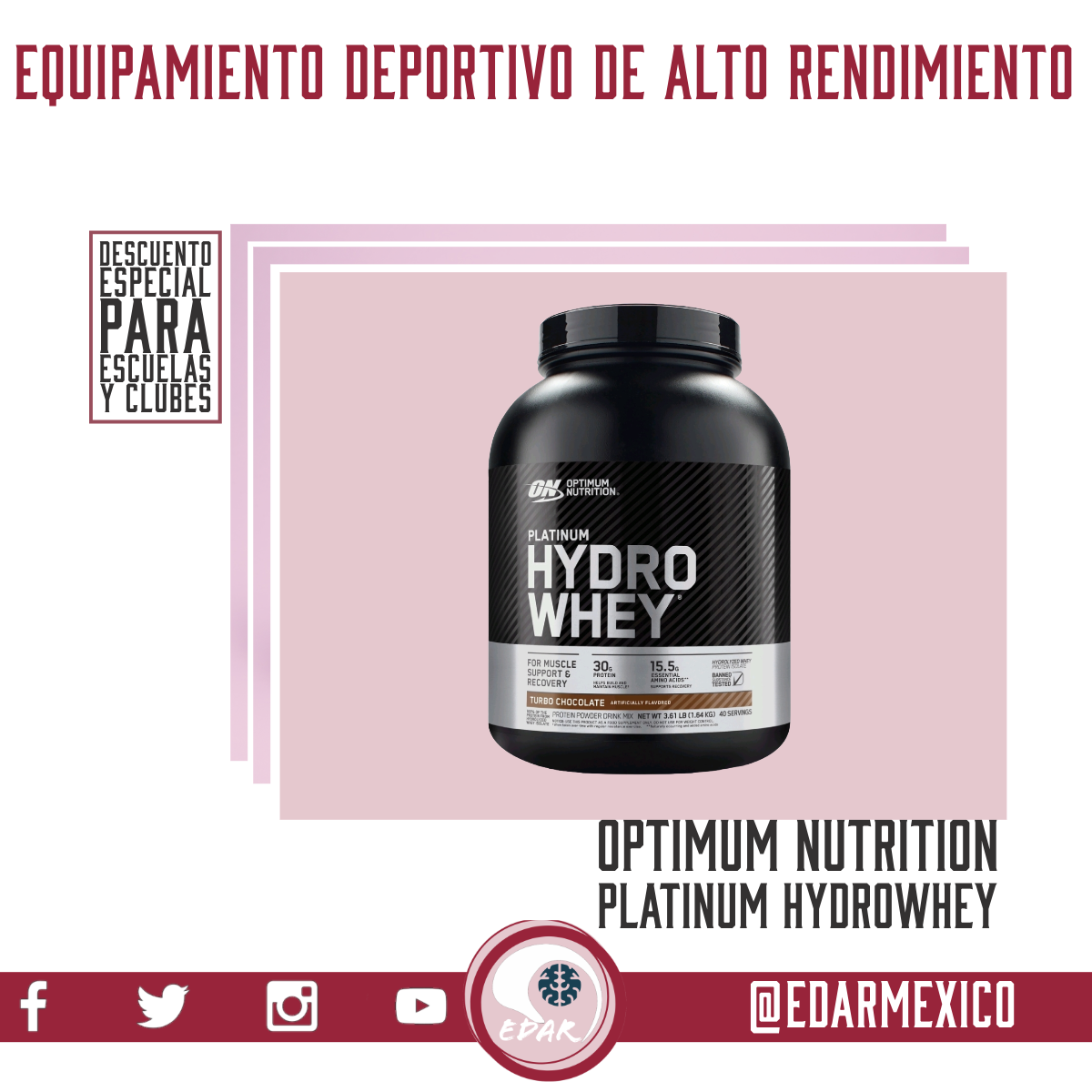 OPTIMUM NUTRITION PLATINUM HYDROWHEY 40 SERVICIOS