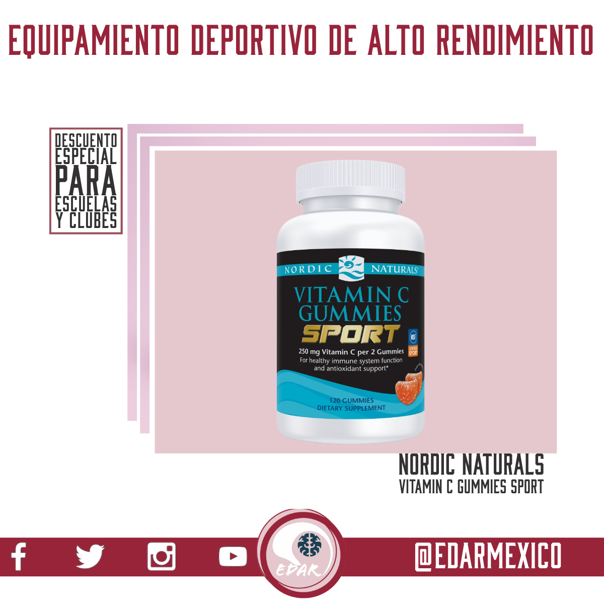 NORDIC NATURALS VITAMIN C GUMMIES SPORT