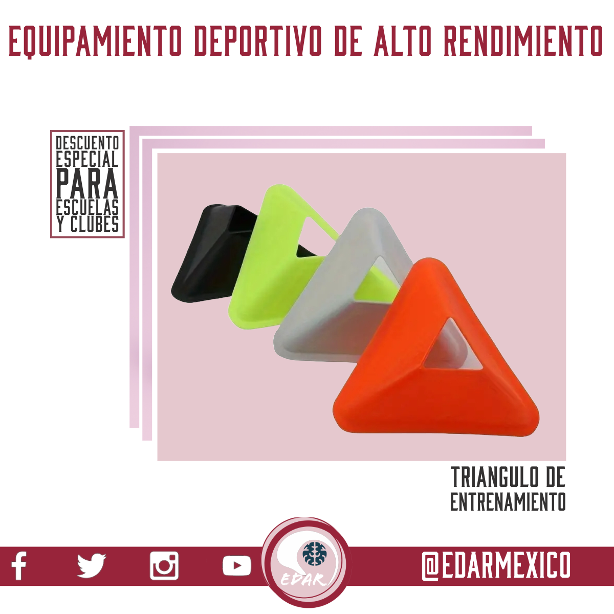 PLATOS TRIANGULARES DE ENTRENAMIENTO