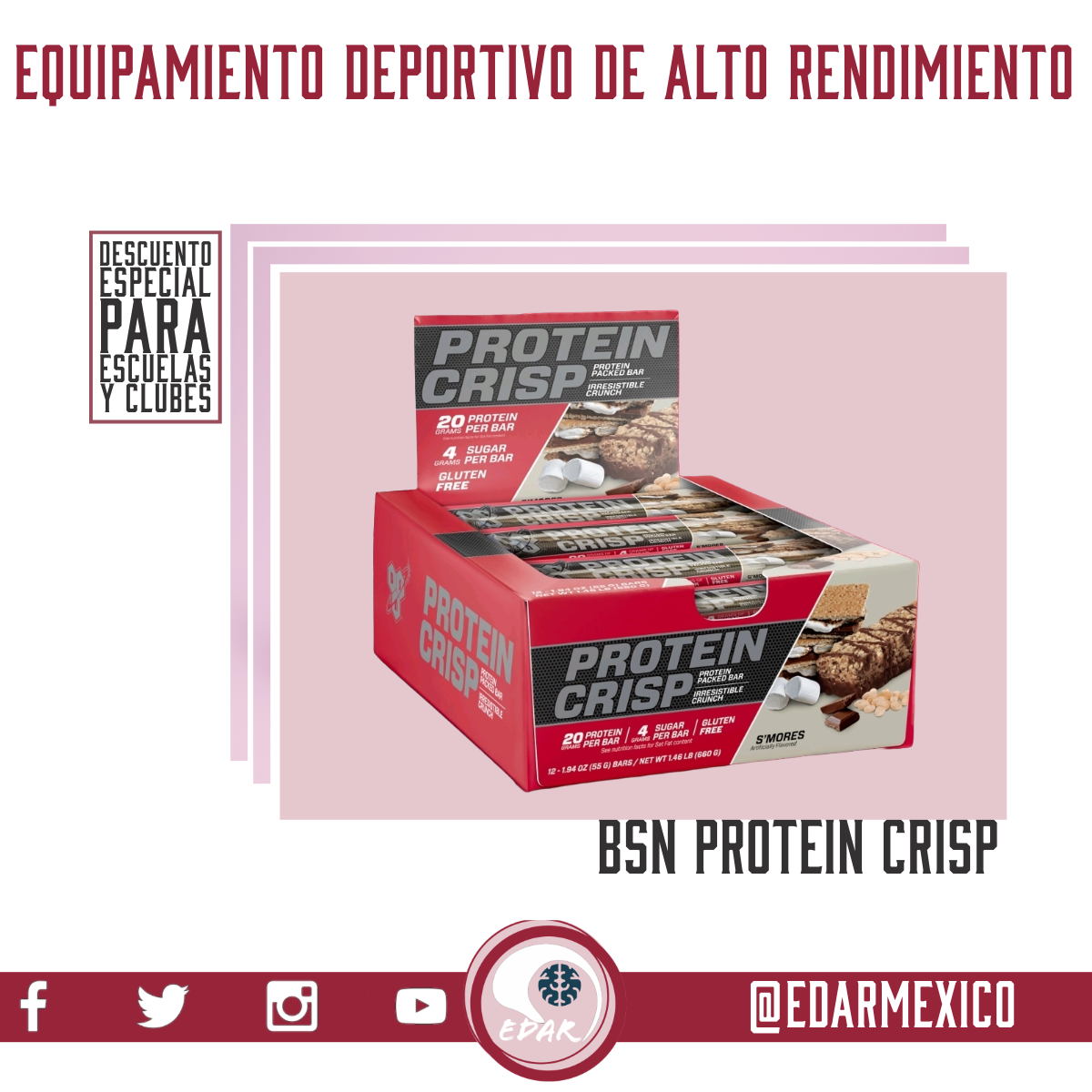 BSN PROTEIN CRISP 55 GR 12 PACK