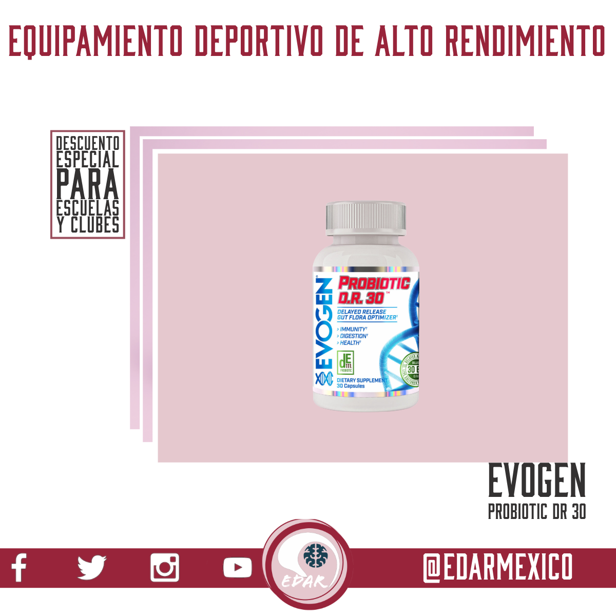 EVOGEN NUTRITION PROBIOTIC DR 30